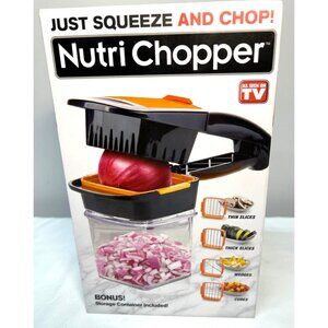 Nutri Chopper Compact Kitchen Gadget Set With Attachments & Storage Container